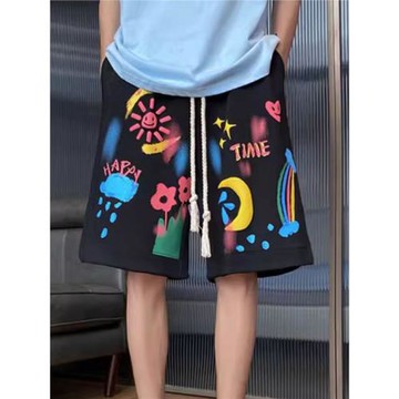 夏特大碼超大加肥加大號胖哥400斤彈力寬松七分褲肥佬中短褲子男