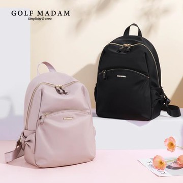 GOLF書包女韓版時尚雙肩包小帆布包百搭尼龍休閑潮牛津布背包純色