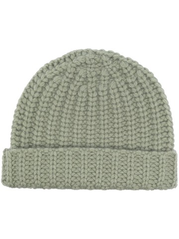 Liska - Heidi cashmere chunky-knit beanie - women - Cashmere - One Size - Green