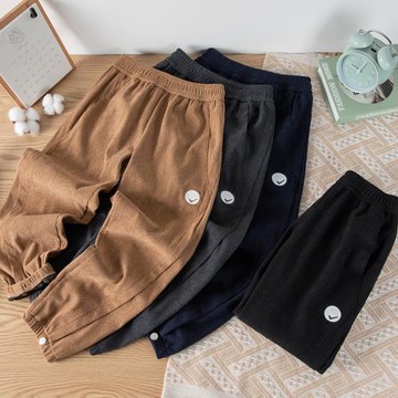 GILE童裝男童褲子中大童帥氣運動褲春秋款兒童春裝衛褲潮男孩