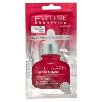 EVELINE 一整瓶安瓶精華乳霜面膜 三重膠原蛋白COLLAGEN 緊緻抗皺 24ml  3包  1組