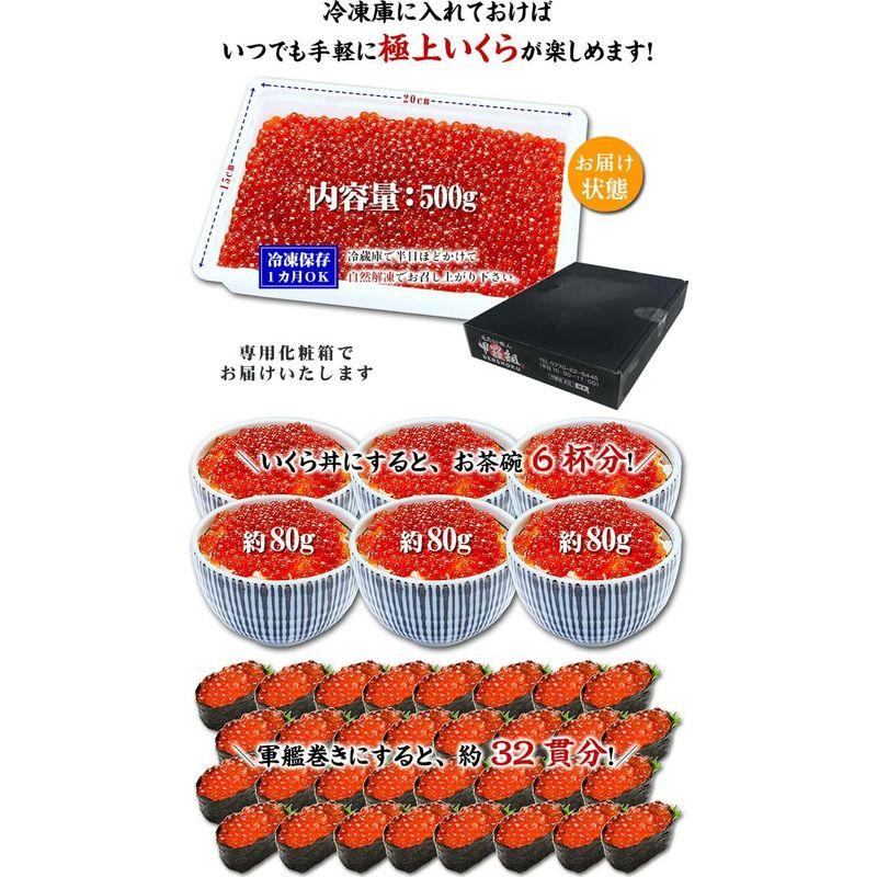 父の日 ギフト 甲羅組 小粒 特選 鱒いくら醤油漬け 500g 約6人前