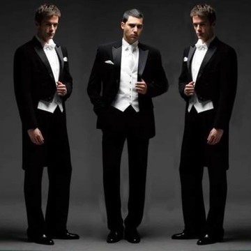 男士燕尾服舞臺主持大合唱指揮服修身禮服魔術表演西服西裝男套裝