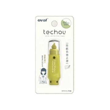 歐文 QFN-506 原紙色修正帶-芥末綠