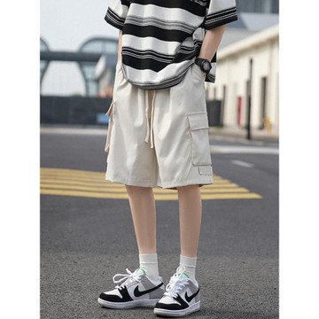 工裝短褲男款夏季潮牌寬松休閑五分褲日系復古cityboy褲子夏褲男