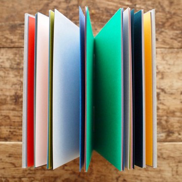 Bonami 彩色手帳 / 蠟線麻線 - 灰色 / 科普特裝訂手工筆記本