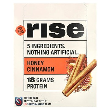 Rise Bar, 蛋白棒，蜂蜜肉桂，12 根，每根 2.1 盎司（60 克）