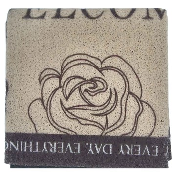 刮泥踏墊  60 x 90cm  黑玫瑰Welcome  1個  黑玫瑰