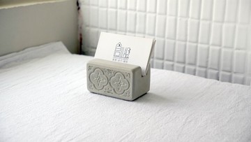 海棠花水泥手機名片座-台灣設計製造(MIT)