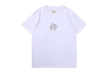 Incense Harbour 美國純棉 漁船圖案 無縫白T-shirt T恤