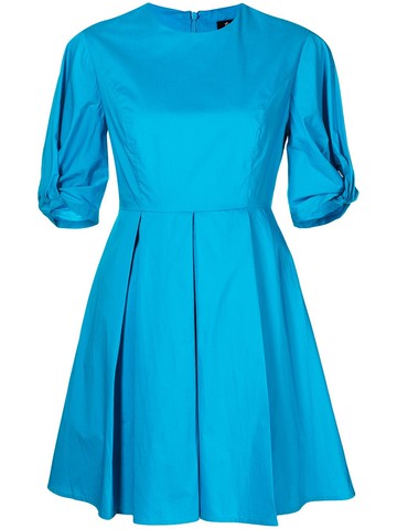 tout a coup - cotton A-line mini dress - women - Cotton - XS - Blue