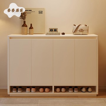 實木 鞋櫃 家用室內法式奶油風入戶 大容量 多層超大 鞋架[DD0502004]