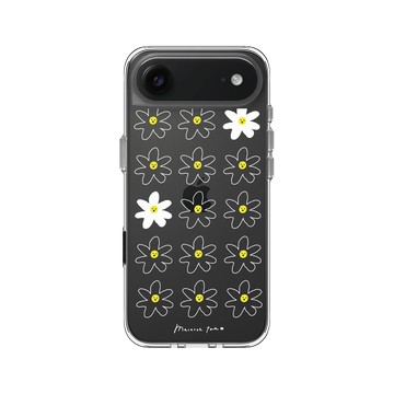 iPhone Air Clear Case（相機按鈕） 透明 - MacaronToe 馬卡龍腳趾 - 小花生氣了 Angry Flowers