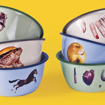 義大利 SELETTI 前衛搪瓷托盤食物托盤 Toiletpaper 搪瓷盆餐具