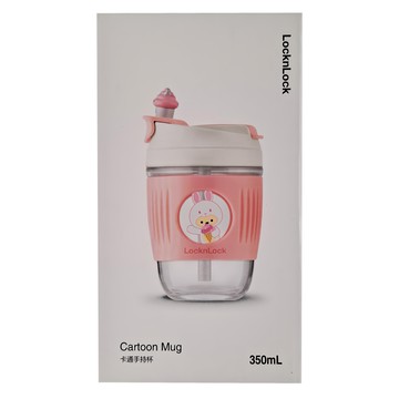 LocknLock 樂扣樂扣 卡通手持杯 LLG689PIKKT  粉色  350ml  1個