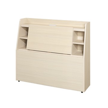 【顛覆設計】諾兒插座書架床頭箱(單大3.5尺)雪松色