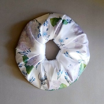 白色花語 - 大甜甜圈髮束