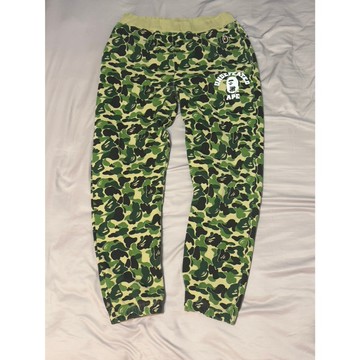 【TACKSTHGOOD】A BATHING APE x UNDEFEATED ABC CAMO 綠迷彩 棉褲 日本製