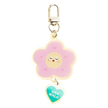 Vanwalk 可愛小花園壓克力吊飾 K467 陽光花花造型 輕巧時尚包包掛飾  1入