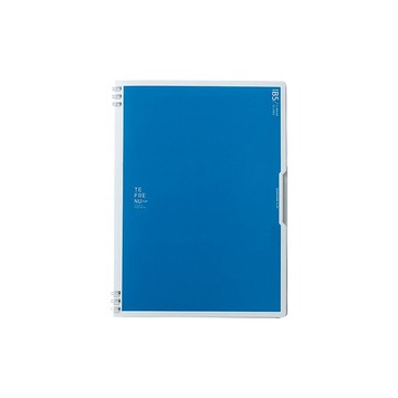 【KING JIM】TEFRENU Flap雙扣環式筆記本 B5 藍色 (9805TE-BL)
