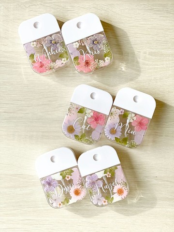 【DIY押花噴霧瓶－框框款】自訂名字 客製化 消毒瓶 防疫用品