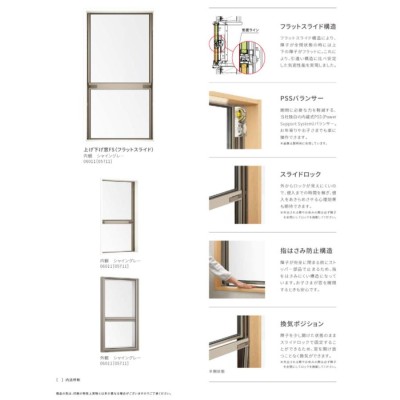 サーモスA 面格子付上げ下げ窓FS 02607（w300mm×h770mm）アルミサッシ