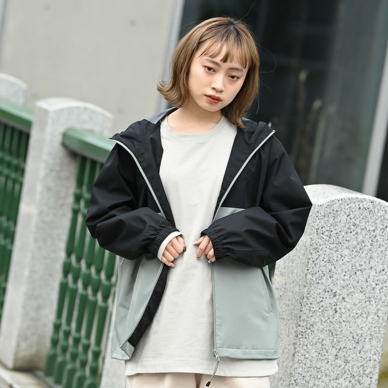 Converse コンバース マウンテンパーカー レディース 撥水 防風 ジップアップ バイカラー 配色切替 ロゴ 刺繍 ポケット ジャケット ブランド 人気 アウター 通販 Lineポイント最大0 5 Get Lineショッピング