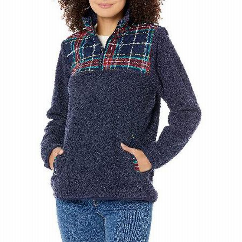 Vera Bradley Women's Snap Collar Fleece Pullover Sweatshirt with