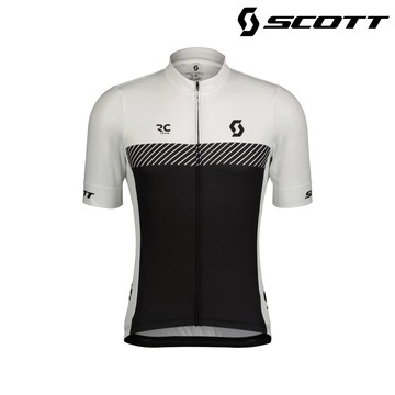 SCOTT RC Team 男性短袖車衣 422187 / 白黑 (S-2XL)