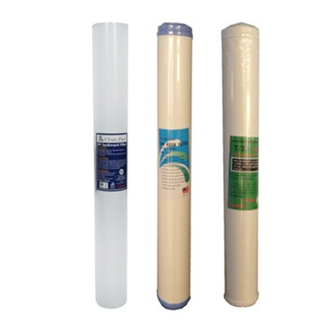 20吋 pp濾心 + 20吋 樹脂濾心 + 20吋 顆粒活性碳濾心 - 全戶式水塔濾心