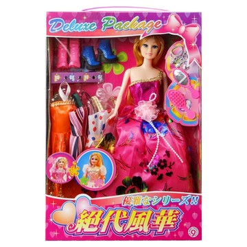 夢幻公主娃娃套組  1組  顏色隨機