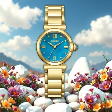 CITIZEN 星辰 L系列 Aqua Limited 限定款 限量大三針女錶 EM1133-85L