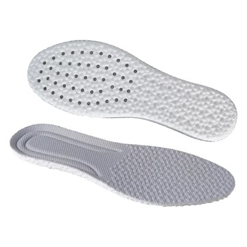 乳膠減震鞋墊 U型護足 透氣吸汗 自由裁剪 萊卡布+高密度發泡  3雙入  35 ~ 36  灰面白底  1組
