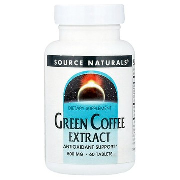 Source Naturals, 生咖啡提取物，500 毫克，60 片