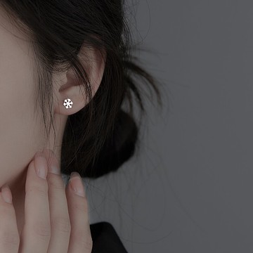 養耳洞耳釘女999純銀小眾簡約耳環年新款潮輕奢高級夏季耳飾