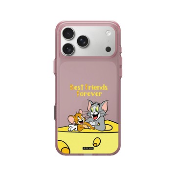 iPhone 17 Pro Max Clear (相機按鈕) 晶醺玫 - 湯姆貓與傑利鼠 Tom and Jerry - Best friends
