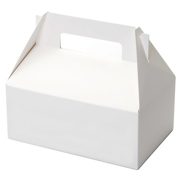 Indikay 白色手提禮物盒 中款 17x11x15cm 10入  白色  10個