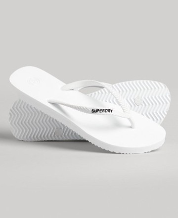 Superdry Women's Women's Vintage Classic Flip Flops White - Size: L
