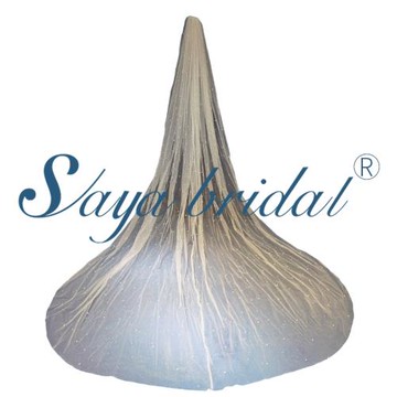 新款3米長單層閃爍鉆閃粉珍珠頭紗新娘婚紗酒店頭飾影樓拍攝