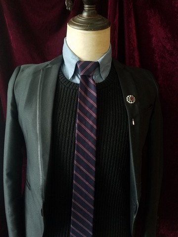 黑色紅條紋領帶型男正裝商務領帶