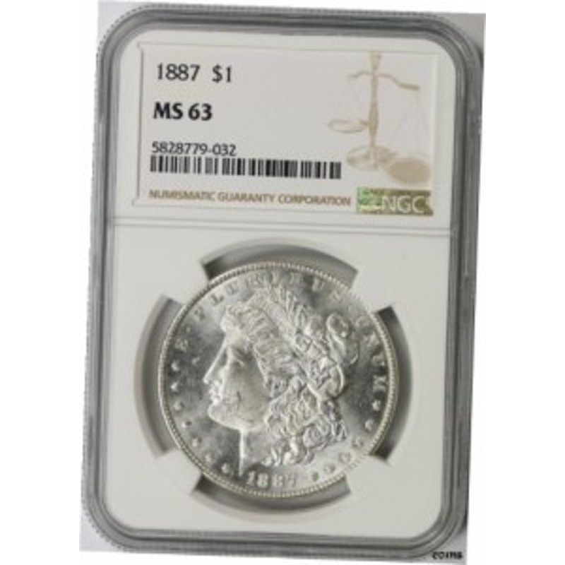 品質保証書付】 アンティークコイン NGC PCGS 1887年 モーガンシルバー