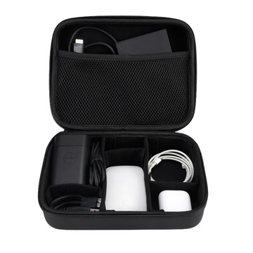 Heine 海恩 - Jokitech 旅用3C線材收納盒 電腦周邊配件收納包 手機充電器筆電周邊收納包-黑色