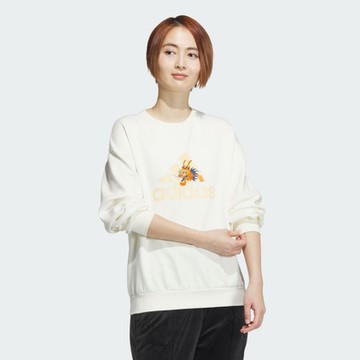 【adidas 愛迪達】 CNY 長袖上衣 大學T 女 JE6096