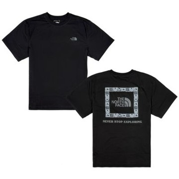 The North Face 北臉 短袖上衣 男 女 中性 吸濕排汗 U CAMP BOX LOGO RELAXED GRAPHIC 黑 NF0A8GXDJK3
