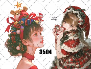 original sticker no.3504 人物貼紙 原創貼紙 原創人物貼紙 裝飾貼紙 cotton melody