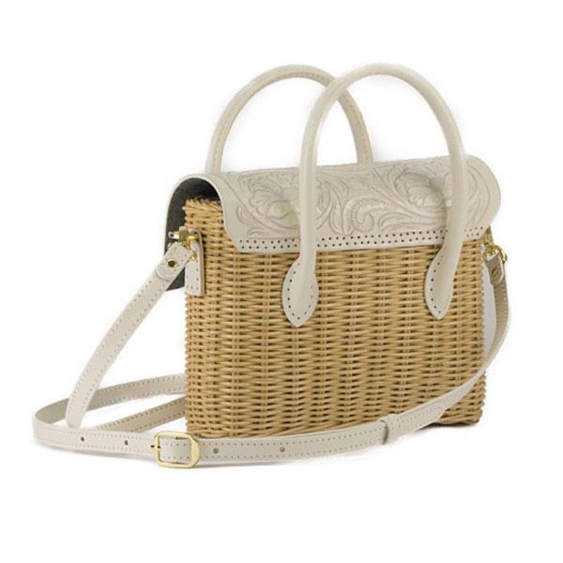 期間限定10%OFF Mini Rattan Bag ミニラタンバッグ 全2色 カービング