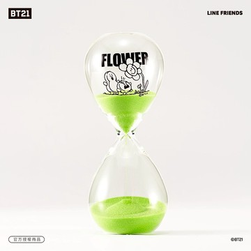 BT21 花漾10分鐘沙漏計時器 – SHOOKY款 (綠色)