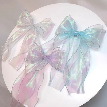 【免運 幻彩魚尾紗絲帶】花束花藝包花緞帶 蛋糕圍邊綵帶 DIY材料 花店包裝 絲帶花束 包花緞帶 蛋糕裝飾綵帶