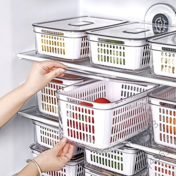 【臺灣出貨】冰箱收納盒 保鮮盒 食品級 冷凍專用整理盒神器 水果蔬菜分類廚房