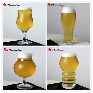 進口精釀啤酒杯透明大肚玻璃杯世濤黑啤杯大號啤酒屋酒杯可印LOGO